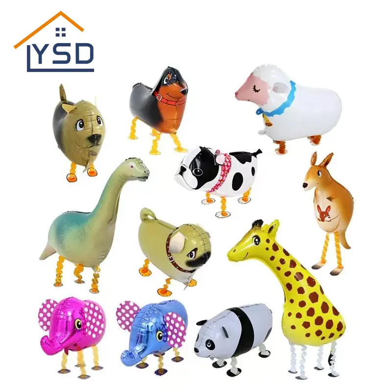 3D Animal Standing Aluminum Film Balloon