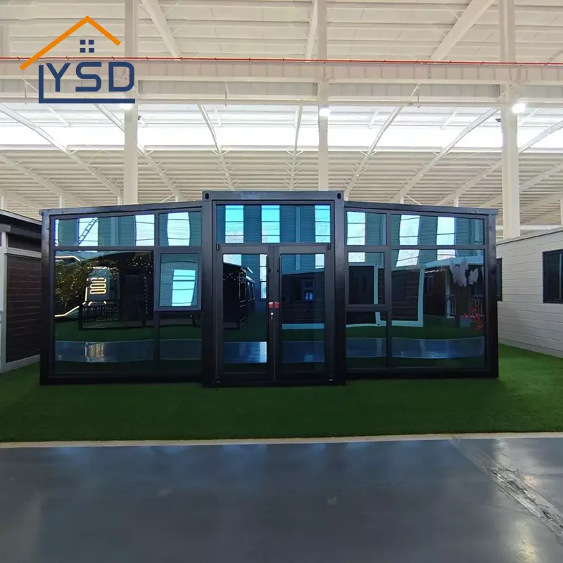 Container House Made of Glass Curtain Wall