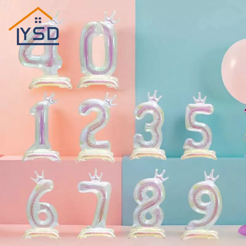 Standing Number Foil Balloon