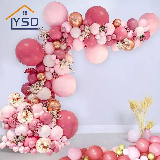 Pink Birthday Balloon Arch