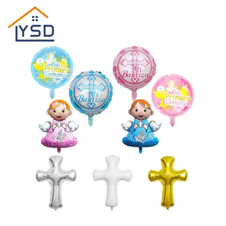 Baptism Series Foil Balloons