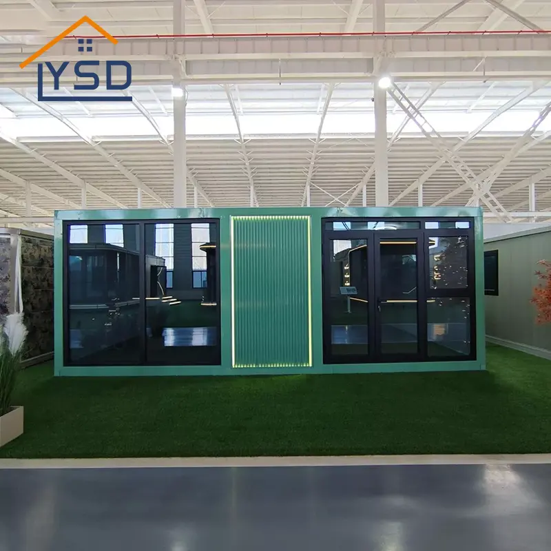 Container House Made of Glass Curtain Wall