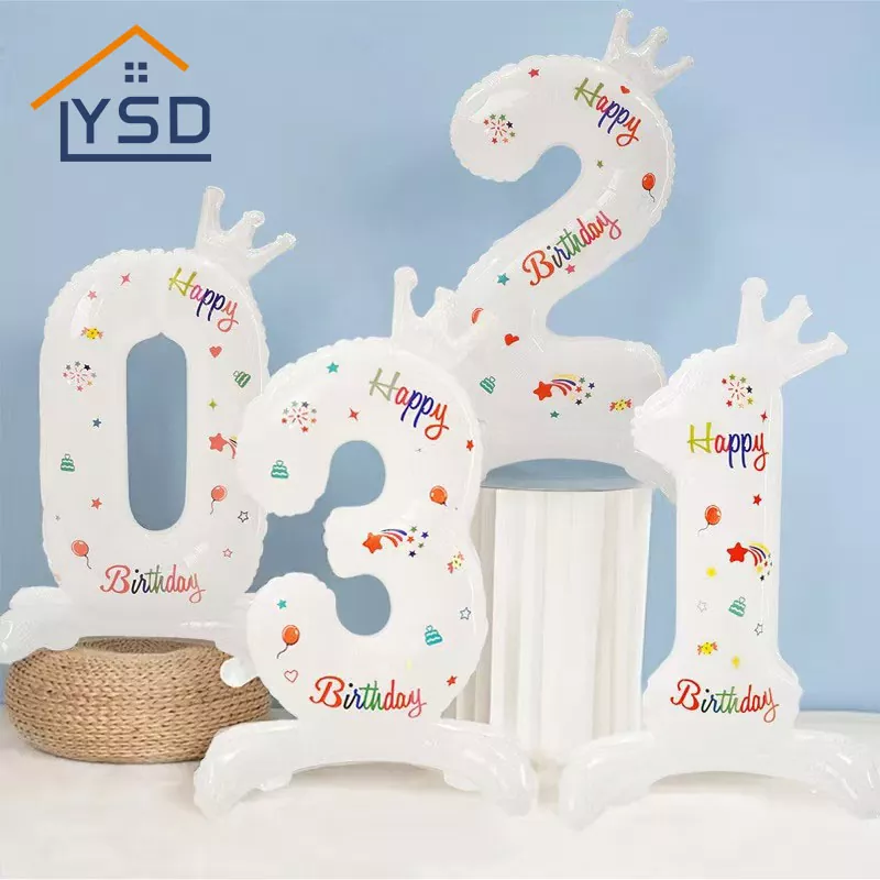 Standing Number Foil Balloon